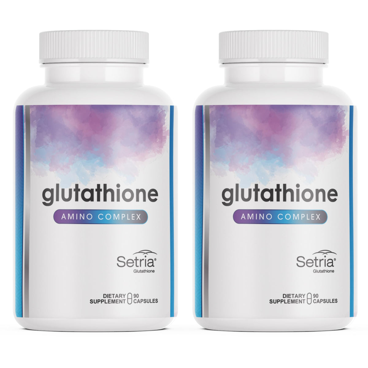 Glutathione Amino Complex – bouteille 90 capsules pour soutien énergie et détox.
