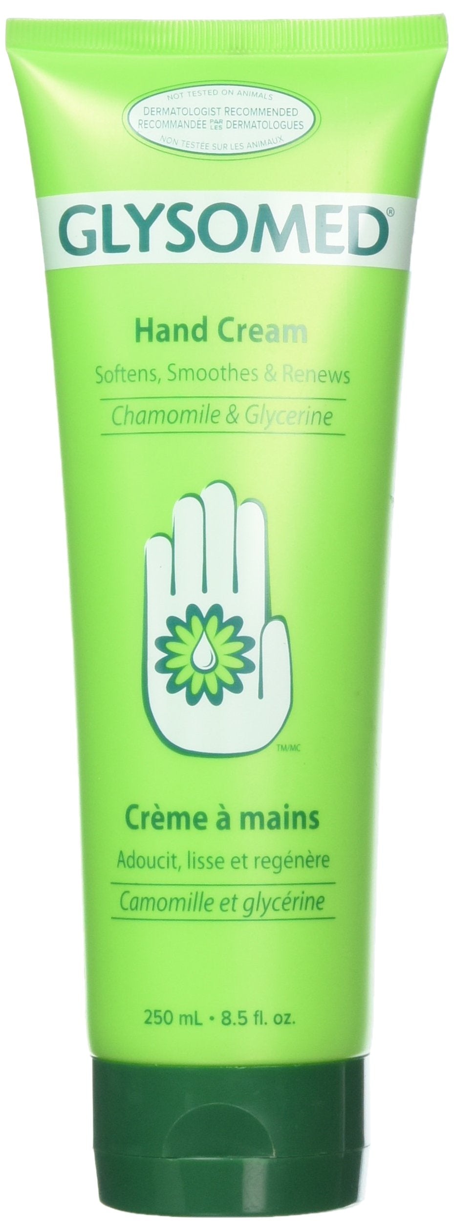 Glysomed Crème mains en bouteille, hydratation durable et douceur des mains.