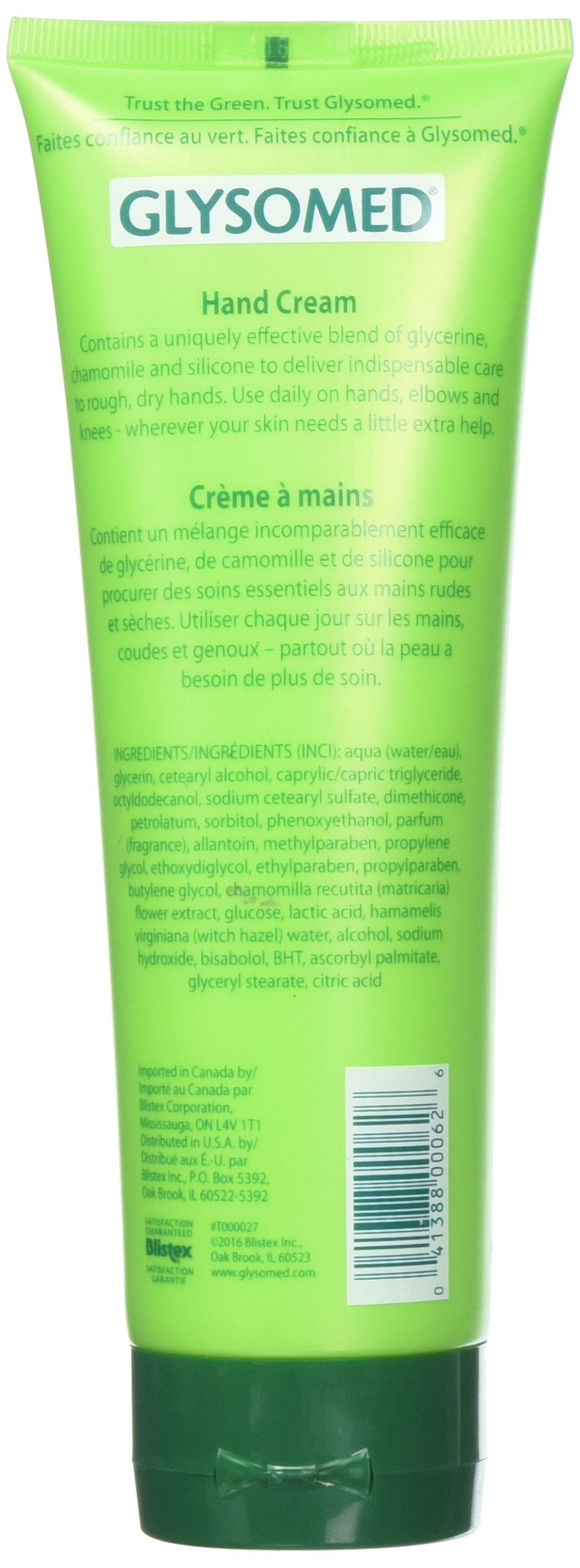 Texture généreuse et apaisante de Glysomed, idéal après le lavage.