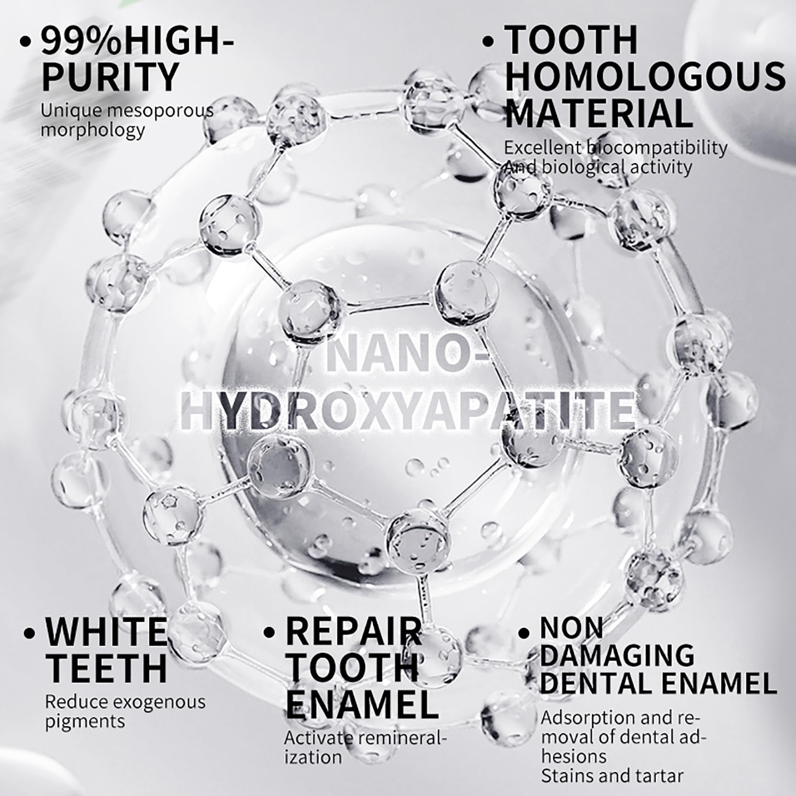 GMaxit dentifrice hydroxyapatite 7,5% – texture douce idéale pour dents sensibles