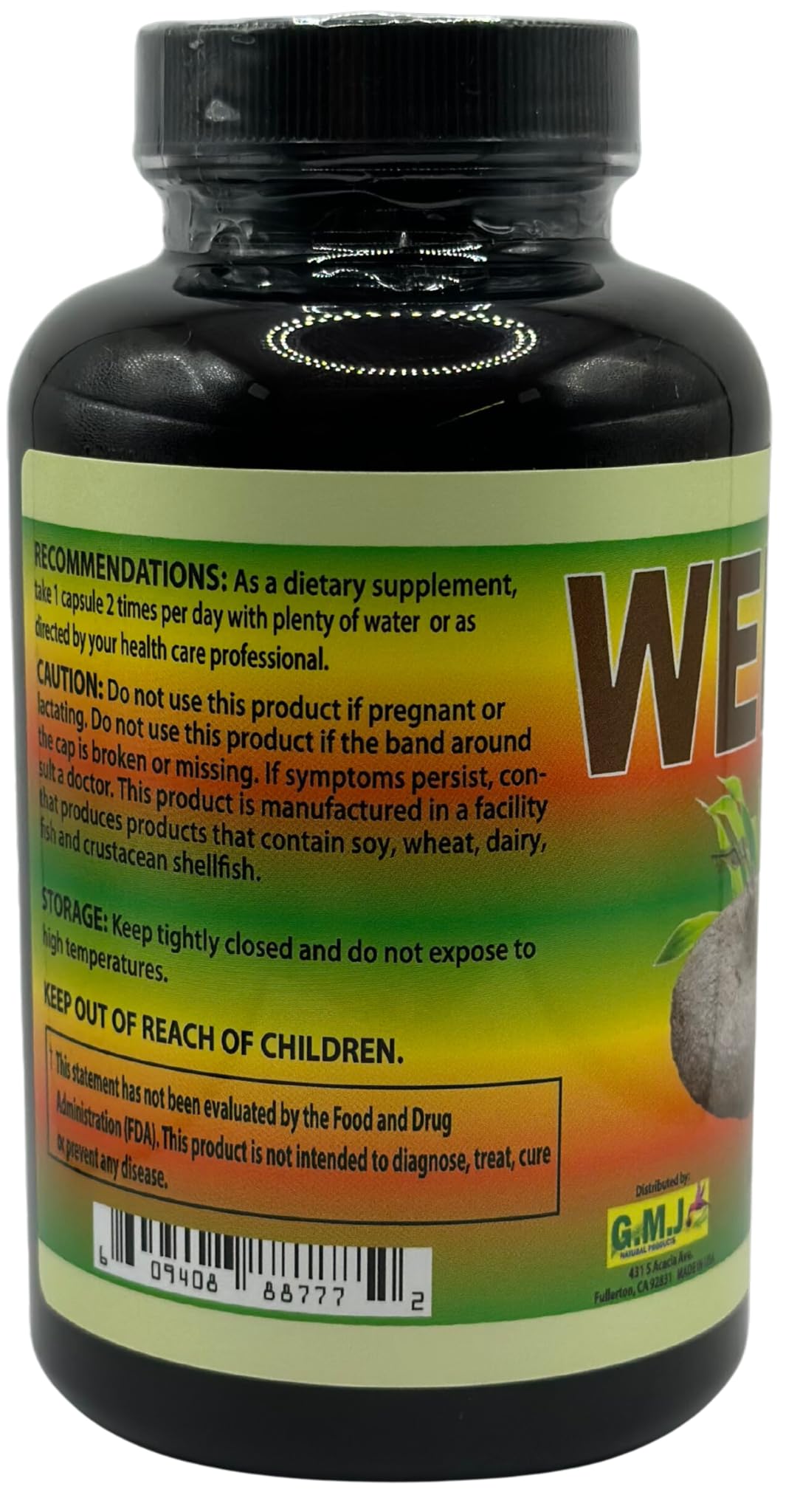 G.M.J Wereke bouteille 200 capsules, pratique et durable.