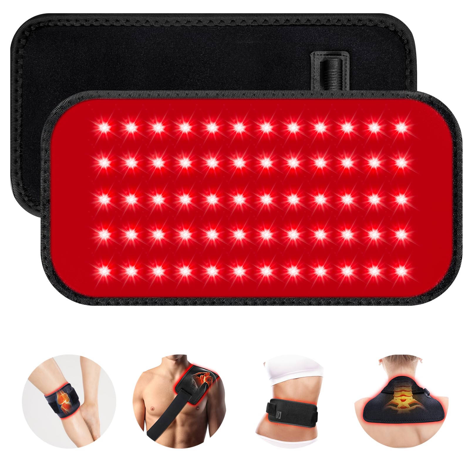 GMOWNW ceinture luminothérapie sur le dos et les épaules pour détente musculaire