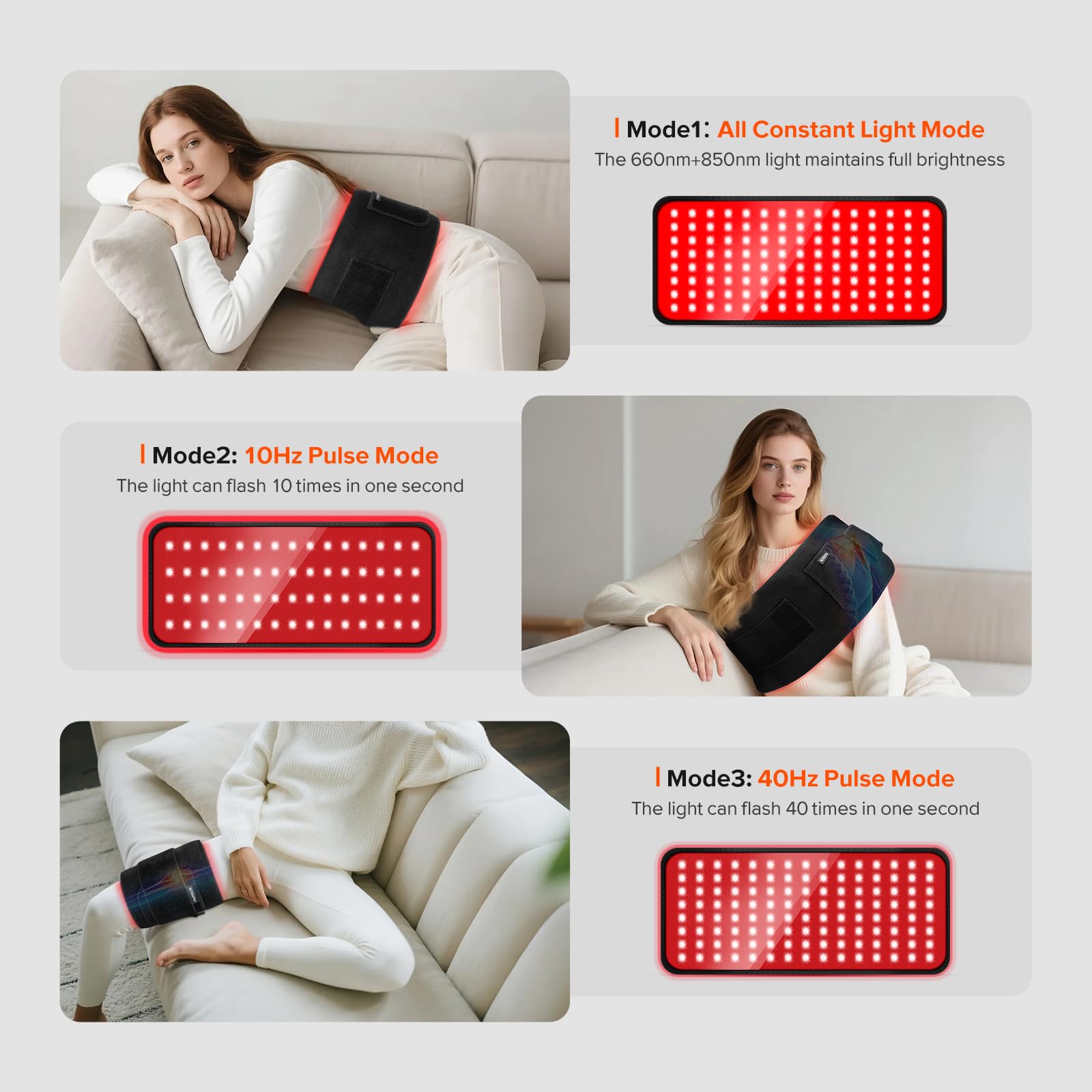 GMOWNW interface-minuterie facile, réglages rapides pour séances personnalisées.