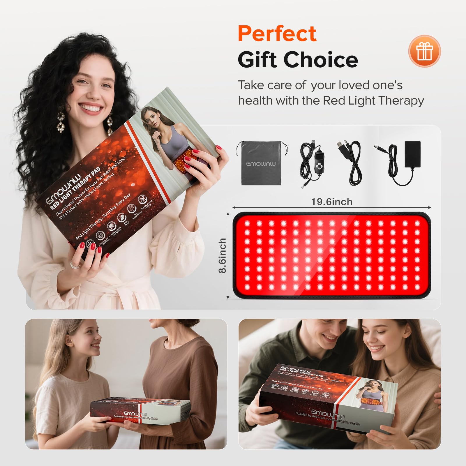 GMOWNW pack cadeau thérapie lumière simple et efficace pour vos proches.