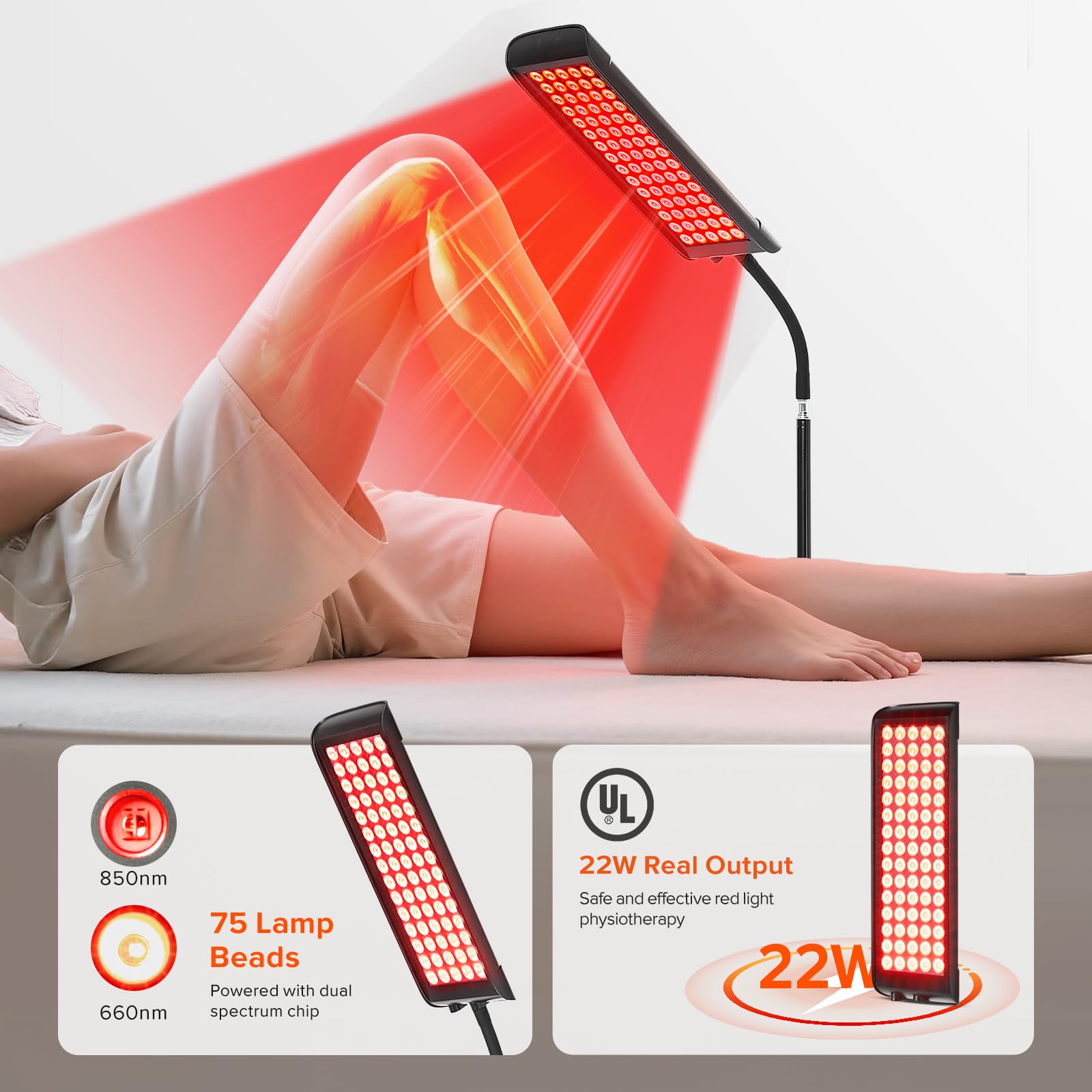 GMOWNW trepied reglable: positionnement flexible pour s'asseoir, debout ou allongé.