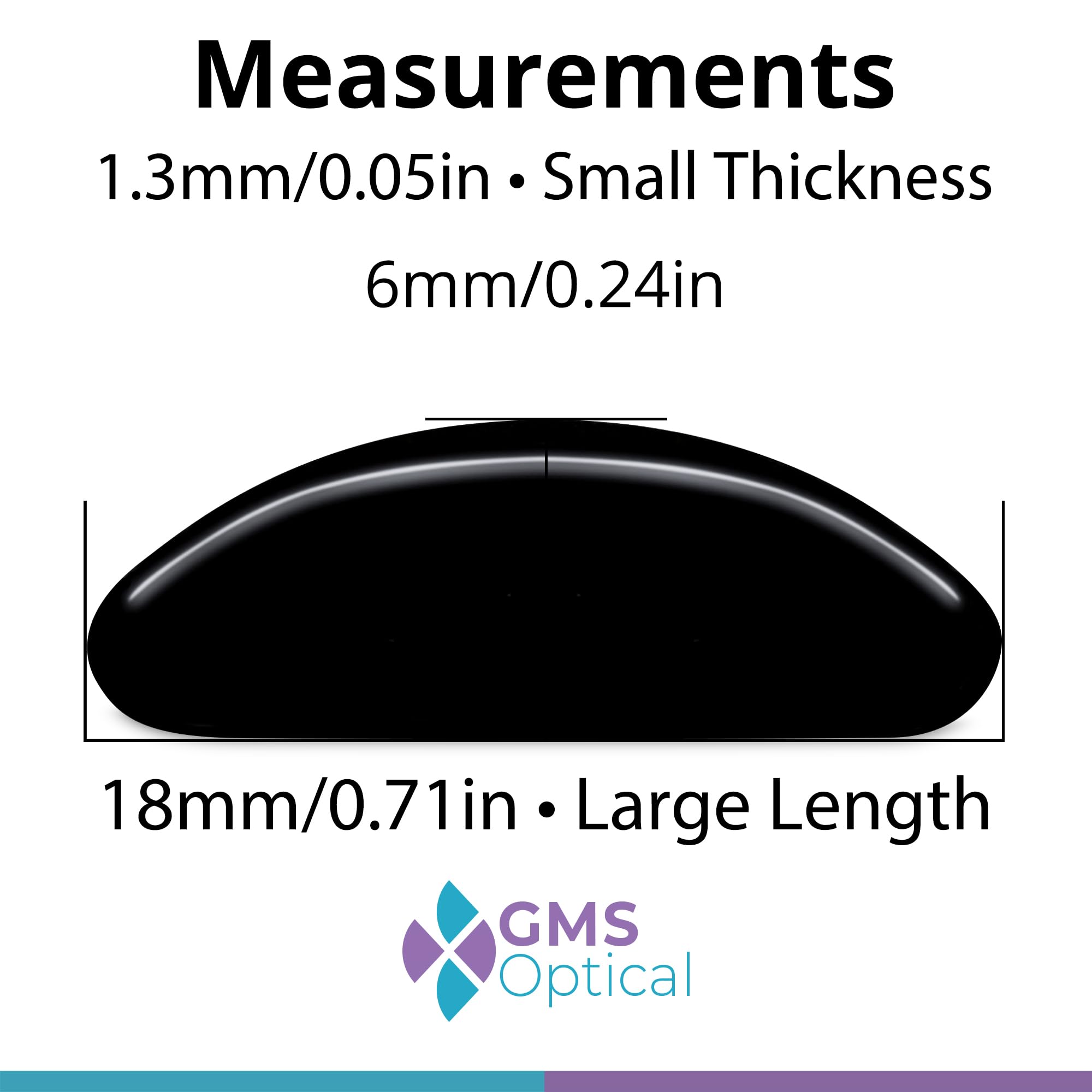 Coussinets GMS Optical adhésif arrière extrême pour tenue fiable