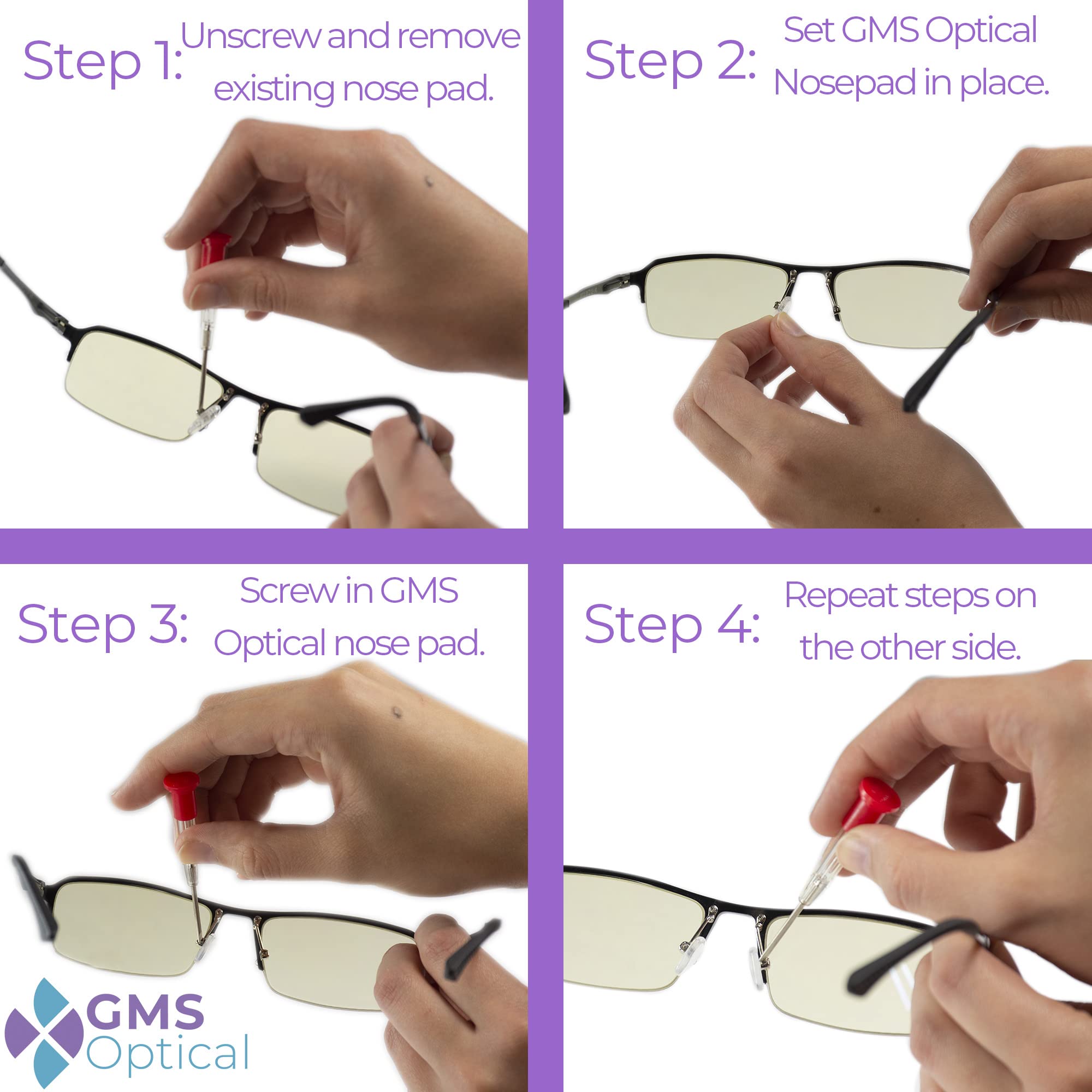 GMS Optical Comfort Line système vissable pour installation facile