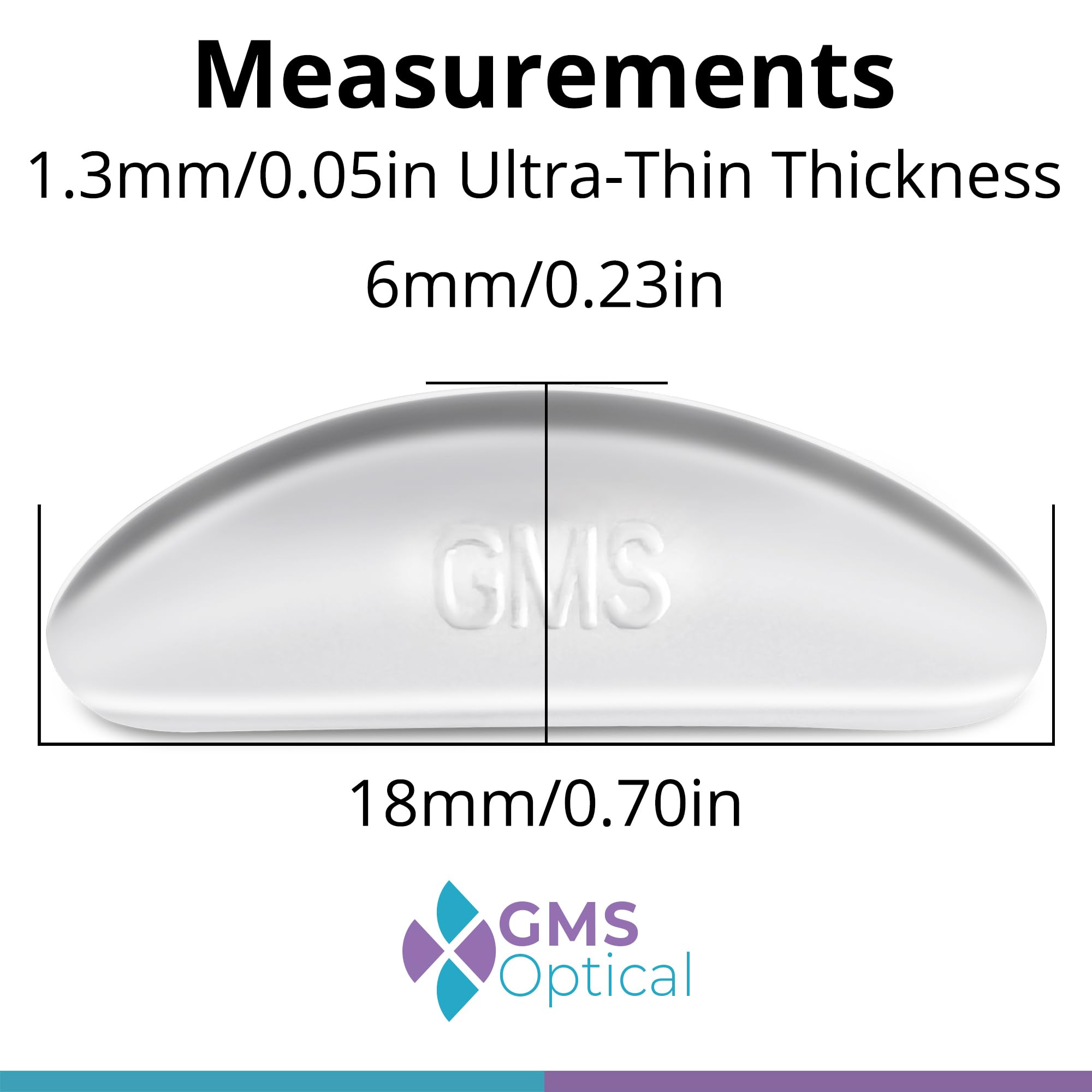 Adhésif extra-solide des coussinets GMS Optical pour tenue durable