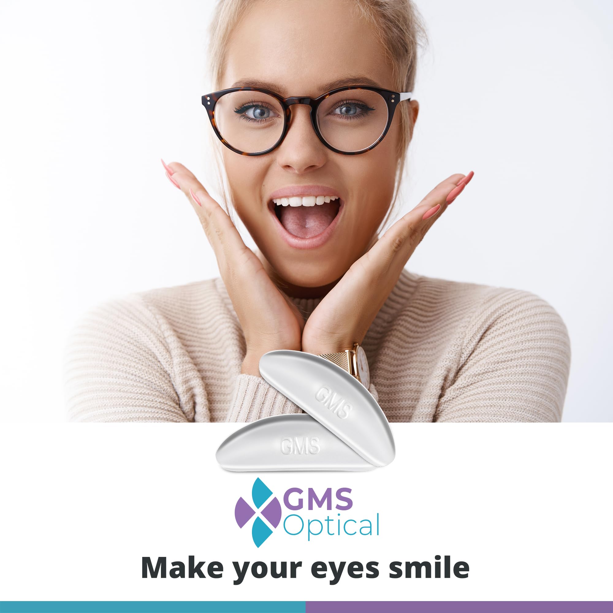 Confort durable et réduction des irritations grâce aux coussinets adhésifs GMS Optical