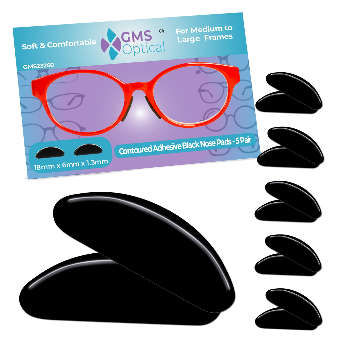 Coussinets GMS Optical ultra-fin pour confort discret et durable