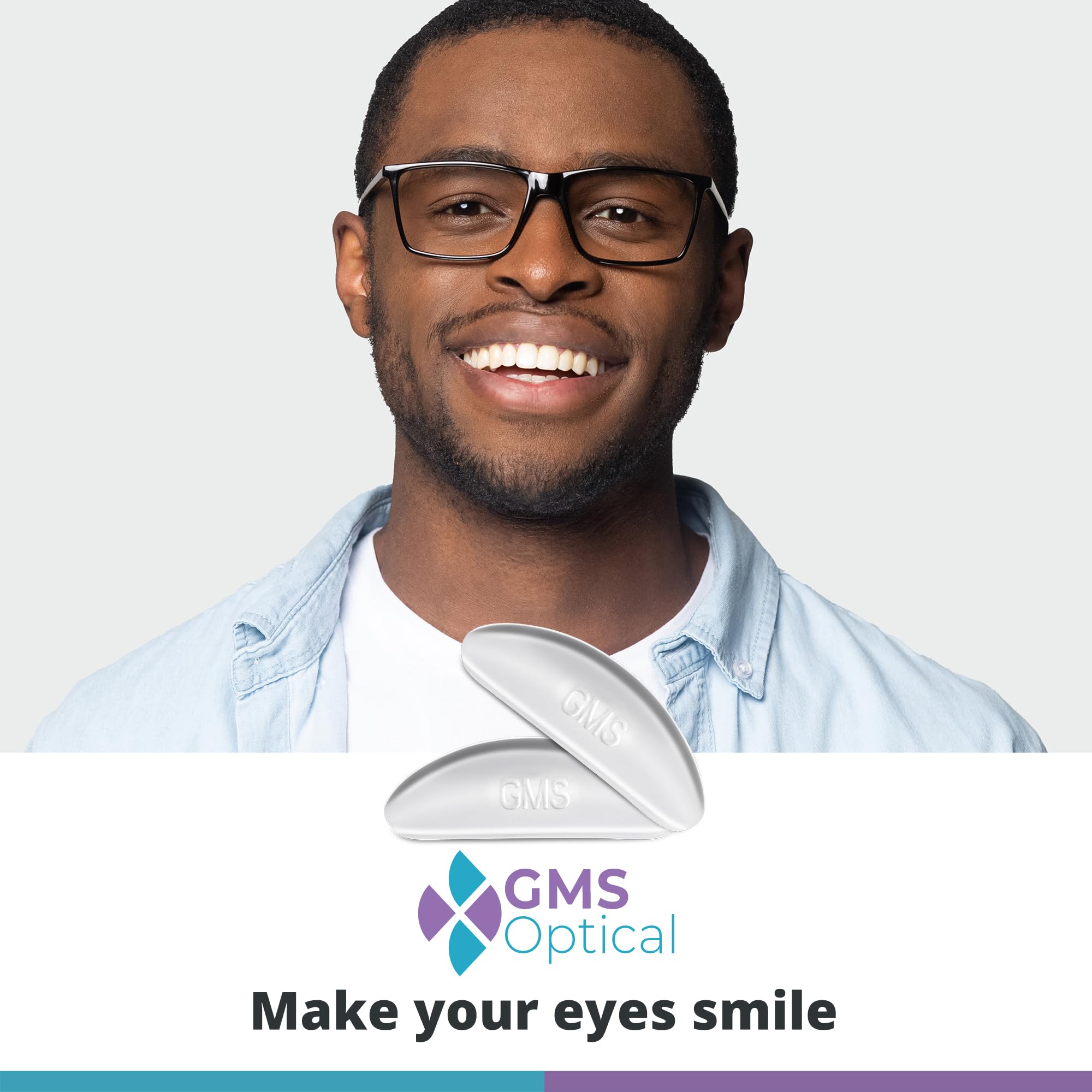 GMS Optical: design ergonomique, coussins nez pour port confortable.