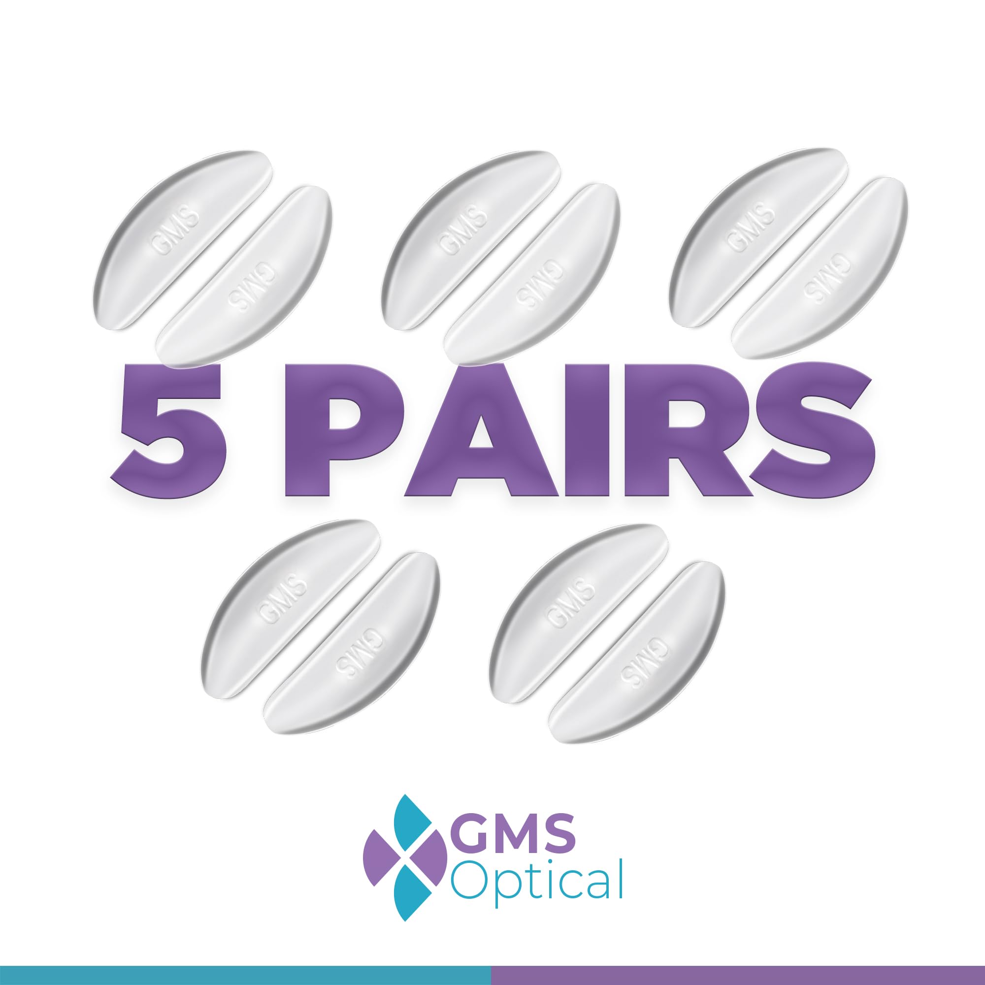 Lunettes avec coussinets GMS Optical apportant stabilité et douceur