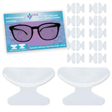 GMS Optical plaquette nasale adhésive papillon, confort durable pour lunettes et soleil.