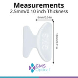Plaquette silicone ultra-douce GMS Optical pour ajustement confortable toute la journée.