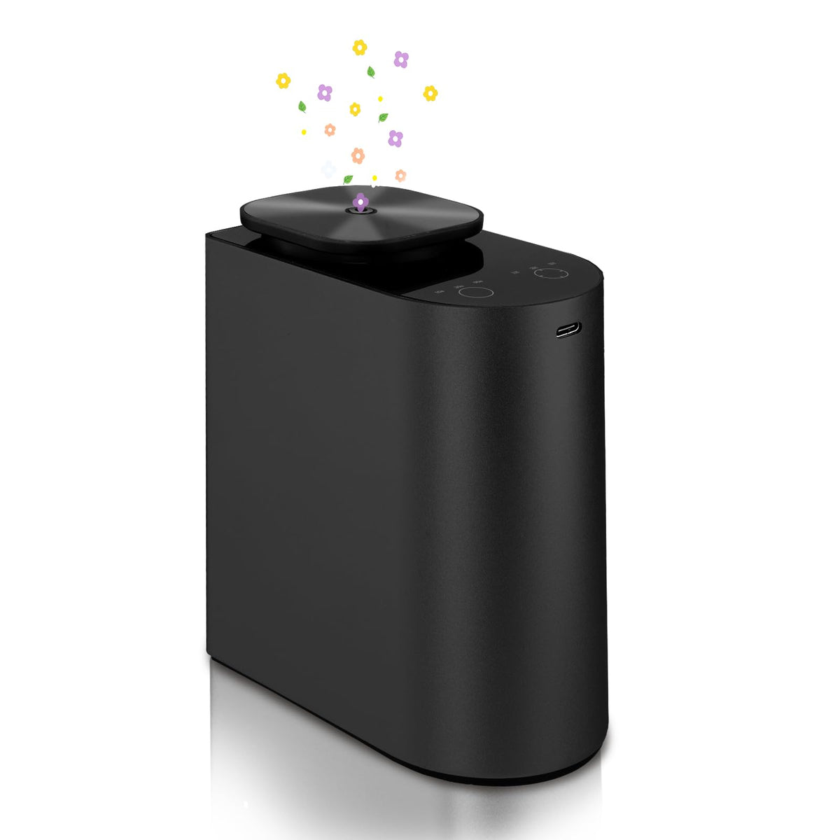 Diffuseur GMSYSW sans eau noir, diffusion rapide et parfum durable sur votre bureau.