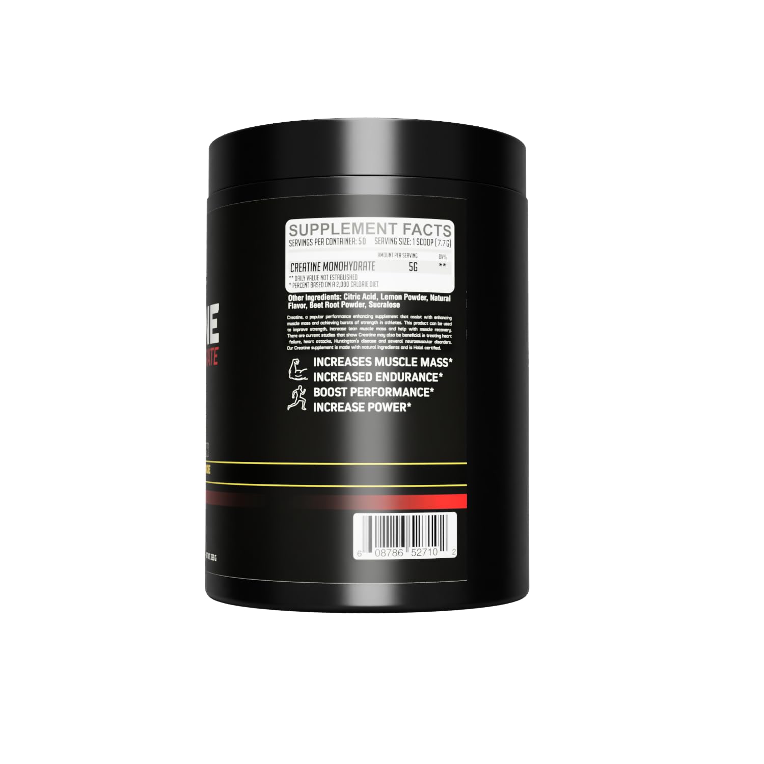 GMU SPORT emballage certifié BPF et poudre pure, sans additifs indésirables.