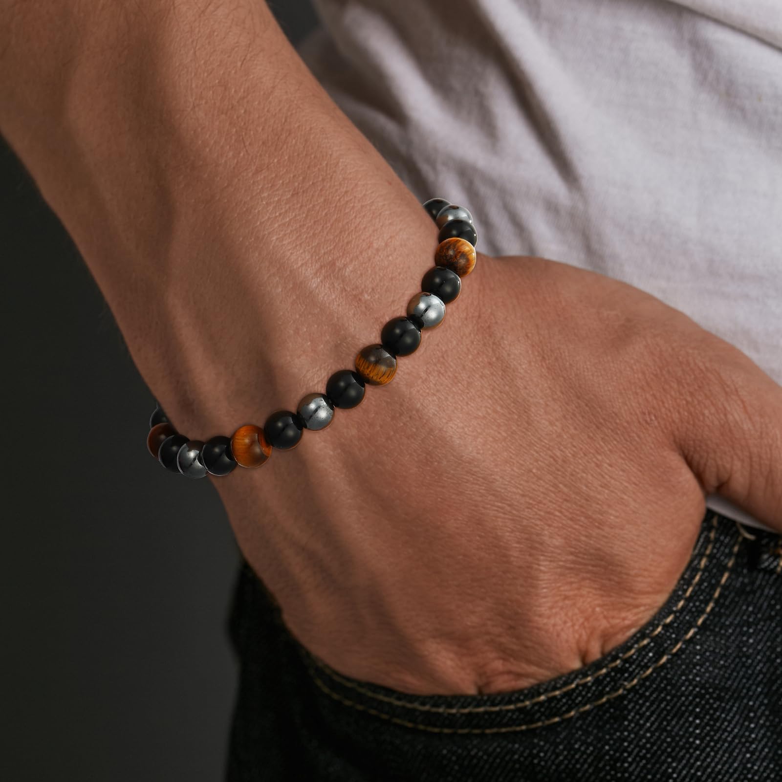 Bracelet Gnamy ajustable en elastique: confort quotidien et enfiler facile