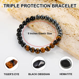 Bracelet Gnamy élastique 8mm - perles naturelles pour le confort quotidien.