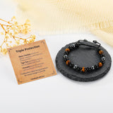 Bracelet Gnamy triple-protection avec hématite: équilibre émotionnel et style masculin