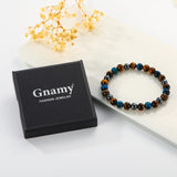 Gnamy style masculin chic, bracelet polyvalent et élégant.