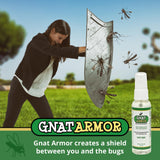 Gnat Armor utilisation extérieure pour enfants et animaux, protection pratique.