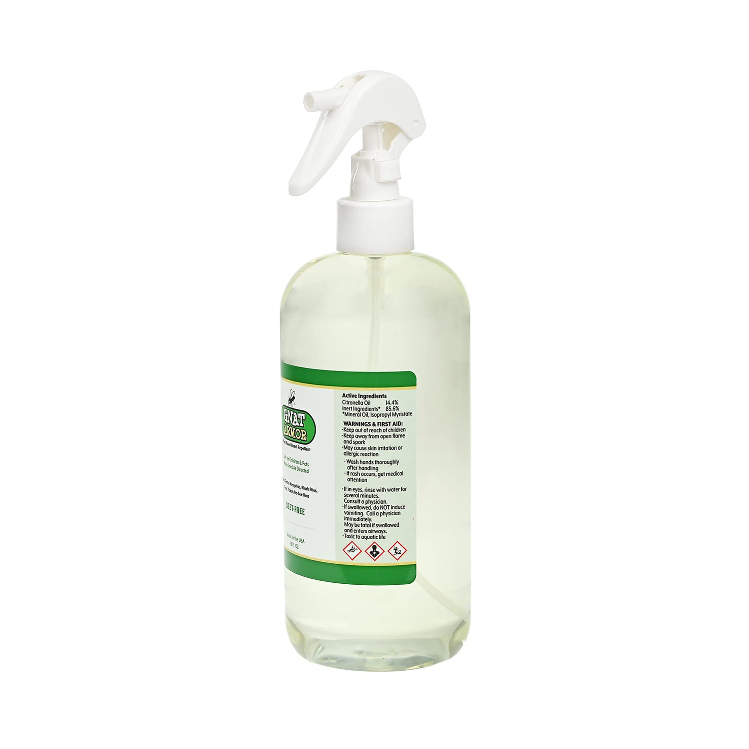 Gnat Armor parfum doux citronnelle, usage confortable pour toute la famille.