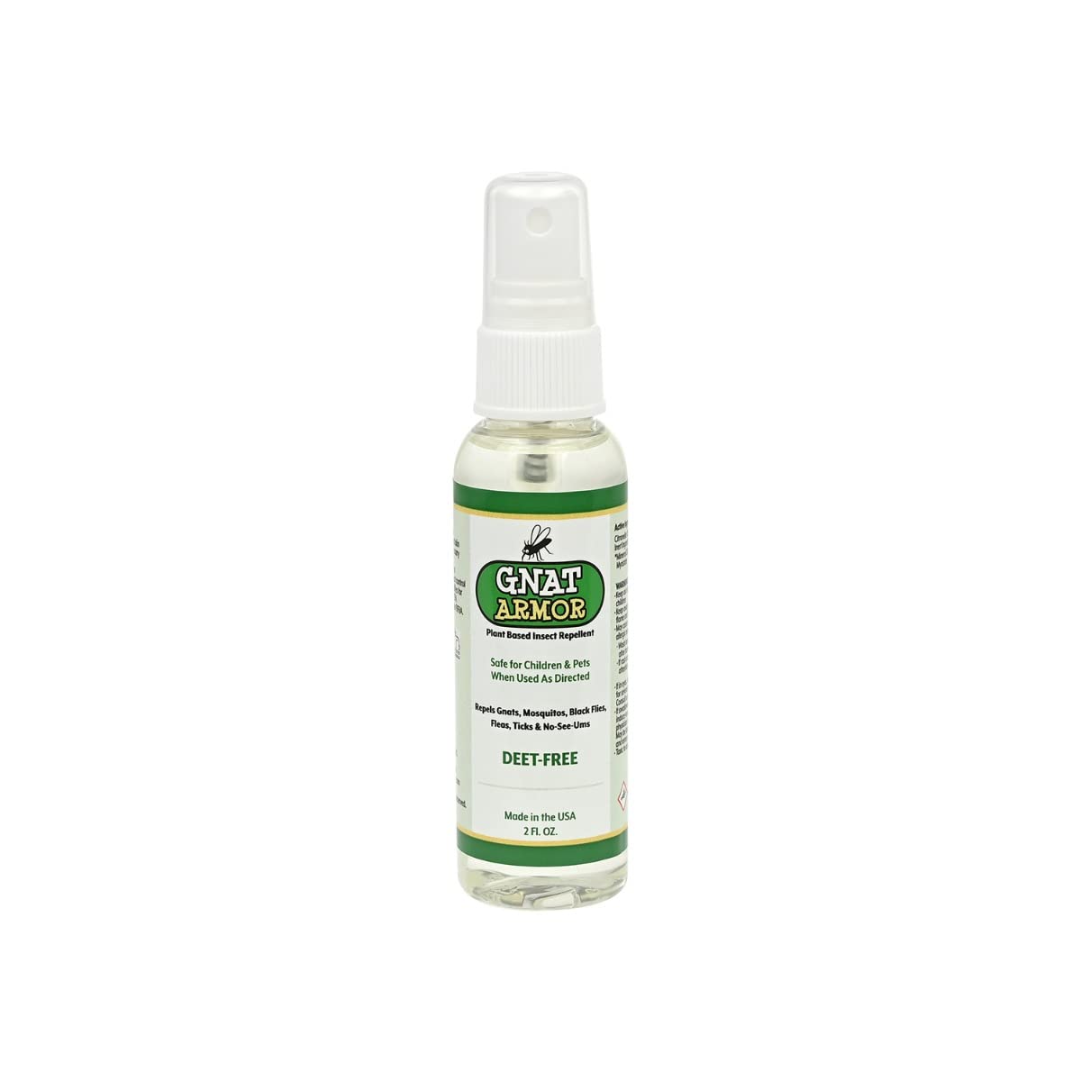 Gnat Armor spray citronnelle 16oz, idéal pour sorties familiales prolongées.