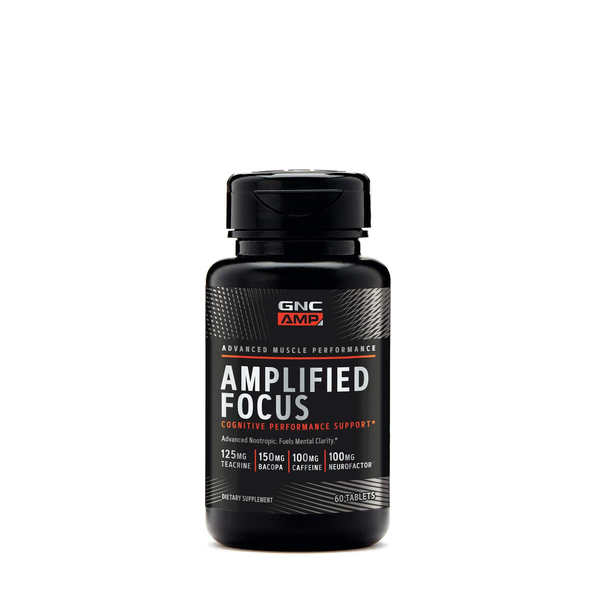 GNC AMP Amplified Focus — pack de tablettes, soutien potentiel à la clarté mentale