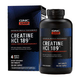 GNC AMP Creatine HCl 189 : bouteille visible prête à l’usage et facile à prendre