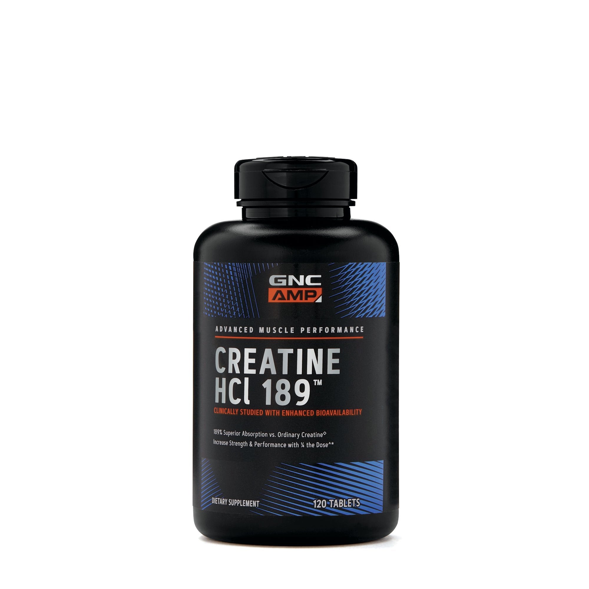 GNC AMP Creatine HCl 189 doseur et poudre facilitant le dosage précis