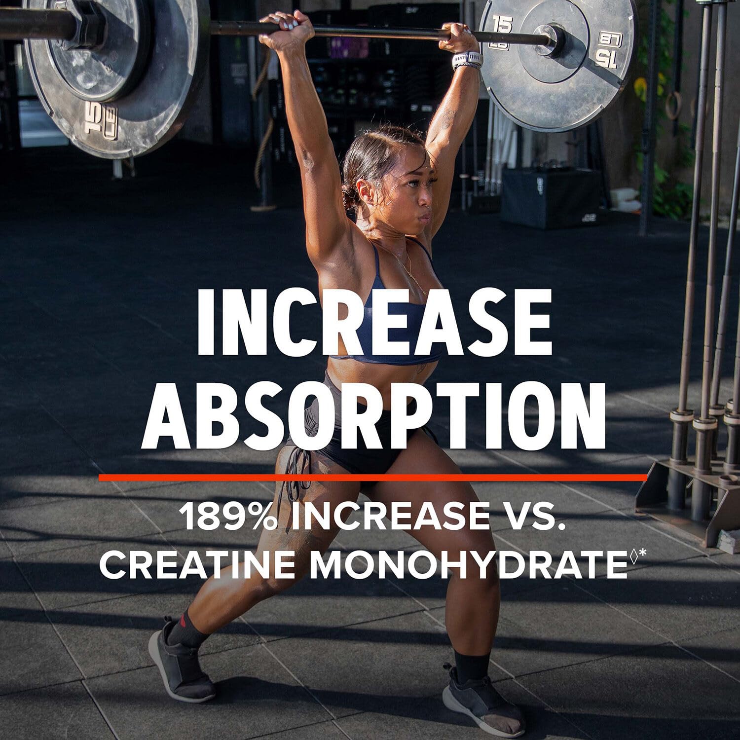 GNC AMP Creatine HCl 189 : doseur inclus pour dosages précis