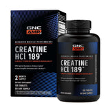 GNC AMP Creatine HCl 189 — absorption supérieure pour soutenir la force pendant l'entraînement.