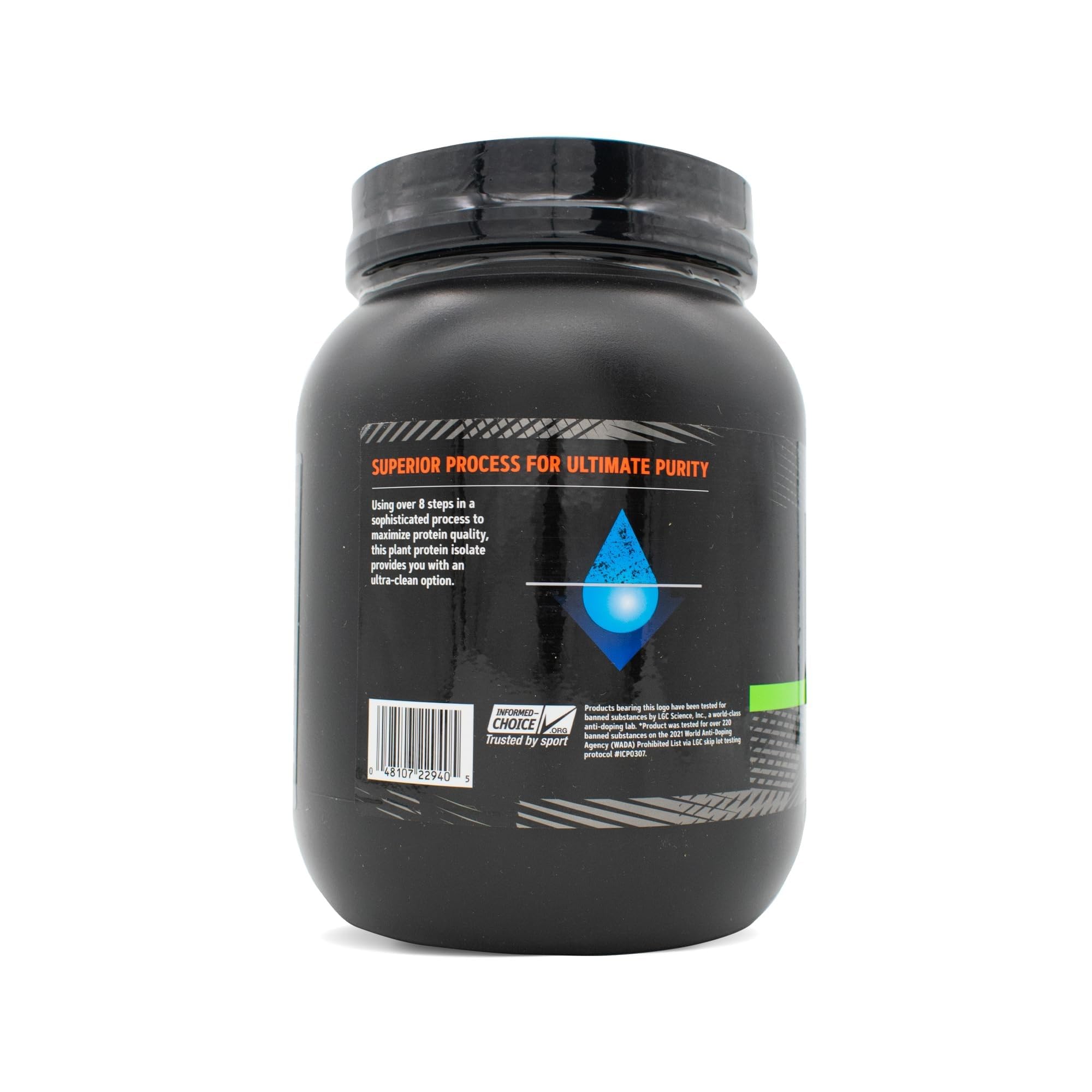 Poudre fine de GNC AMP Protéine isolat végétal Chocolat Noisette facile à diluer dans l'eau