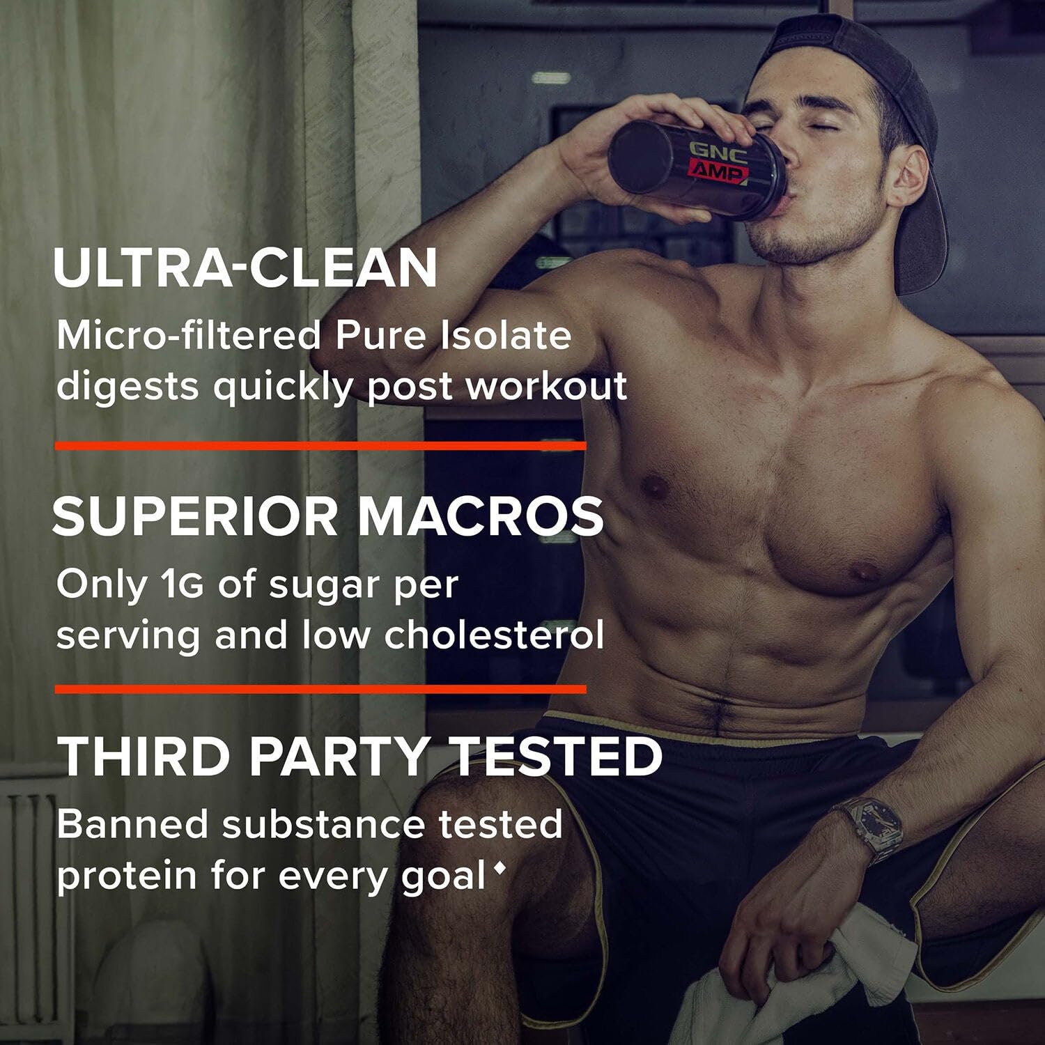 GNC AMP Pure Isolate Test Independant – controle qualité et securite.