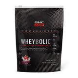 Bouteille GNC AMP Wheybolic prête pour la récupération après l’effort.