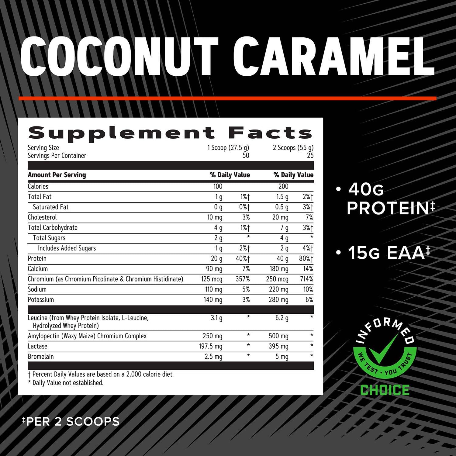 GNC AMP Wheybolic Coconut Caramel – apport constant d'acides aminés entre les repas.