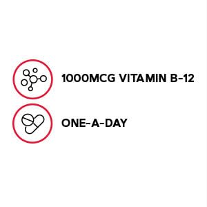 GNC B-12 1000 µg – métabolisme des glucides soutenu.