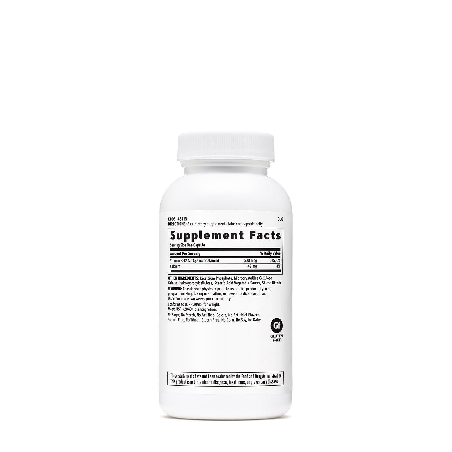 GNC B12 1500mcg — gélules, énergie quotidienne et métabolisme