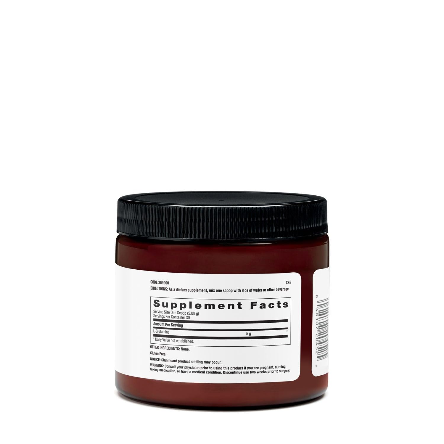 Dose mesurée de L-Glutamine en poudre pour récupération après l’effort.