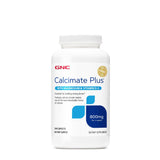 GNC Calcimate Plus caplets dans la bouteille, soutien quotidien des os.