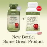 Étiquette GNC Cranberry — fiche produit claire pour le soin quotidien.