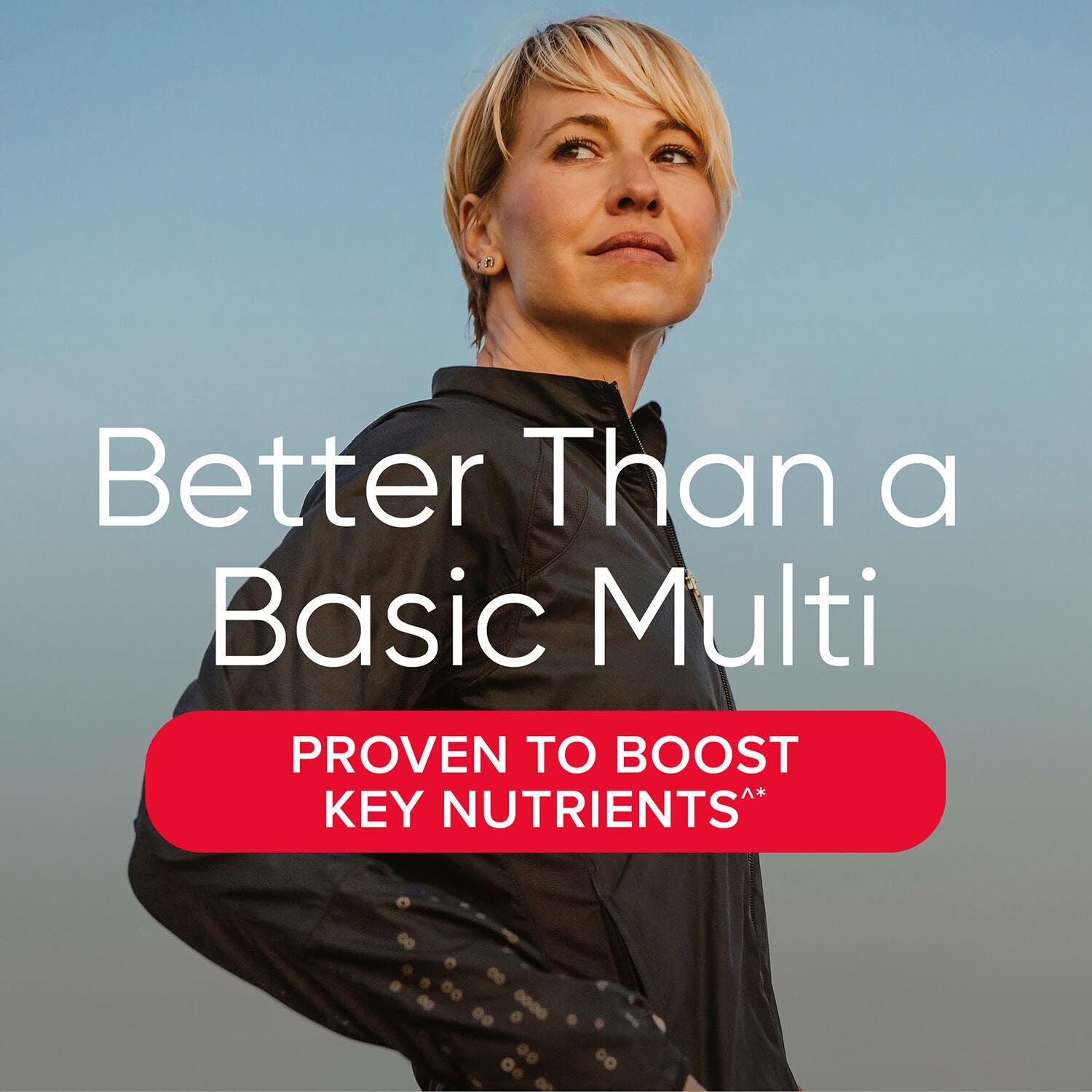 GNC Femmes Active Multivitamine — bouteille arrière, étiquettes nutritionnelles visibles.