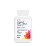 GNC Femmes Ultra Mega capsules visibles, idéales pour un rituel quotidien d’énergie et bien-être.