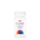 GNC Fer complet femmes - bouteille montrant le produit et soutien potentiel à l'énergie et à l'absorption