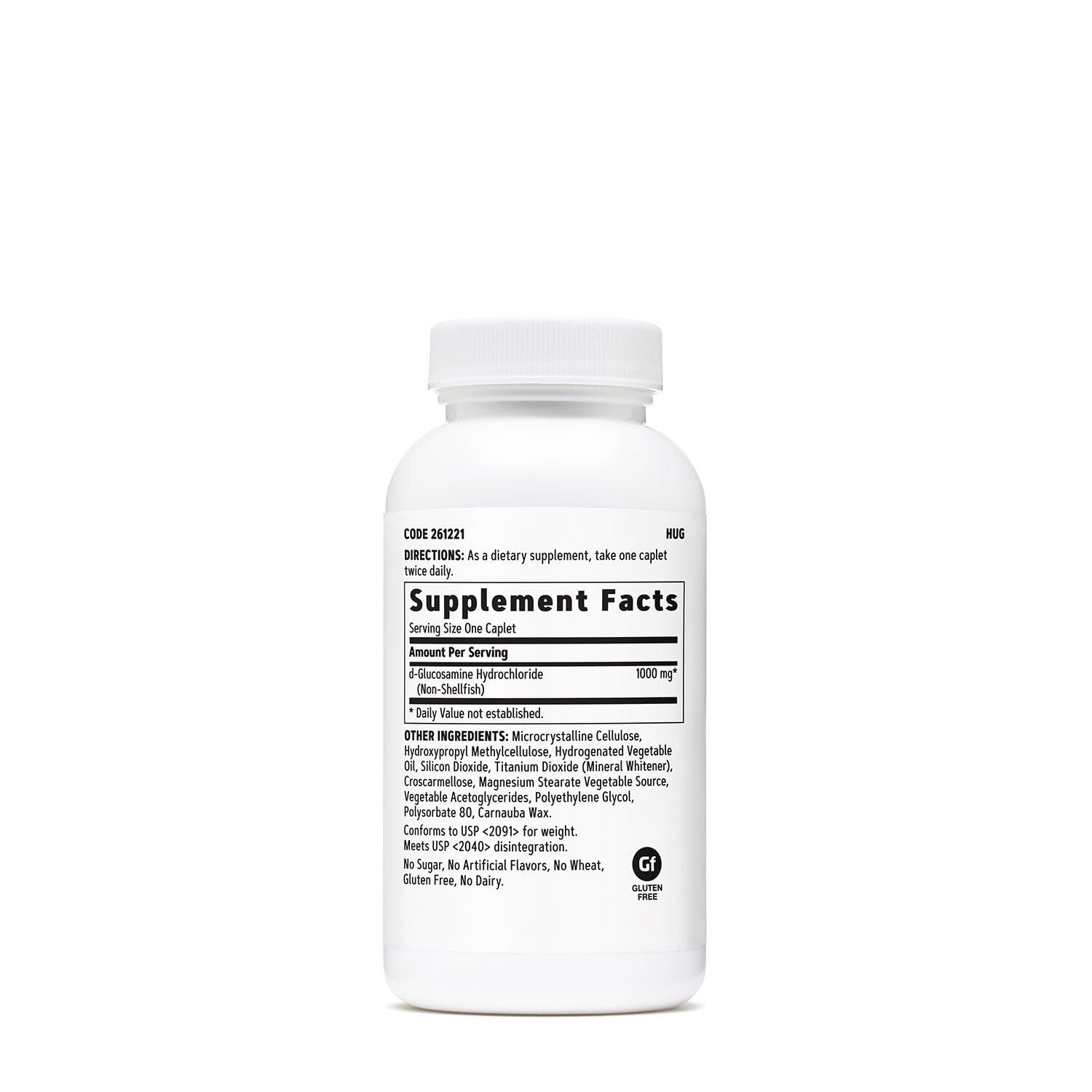 GNC glucosamine 1000 mg, gelules près d'un emballage simple, prise pratique
