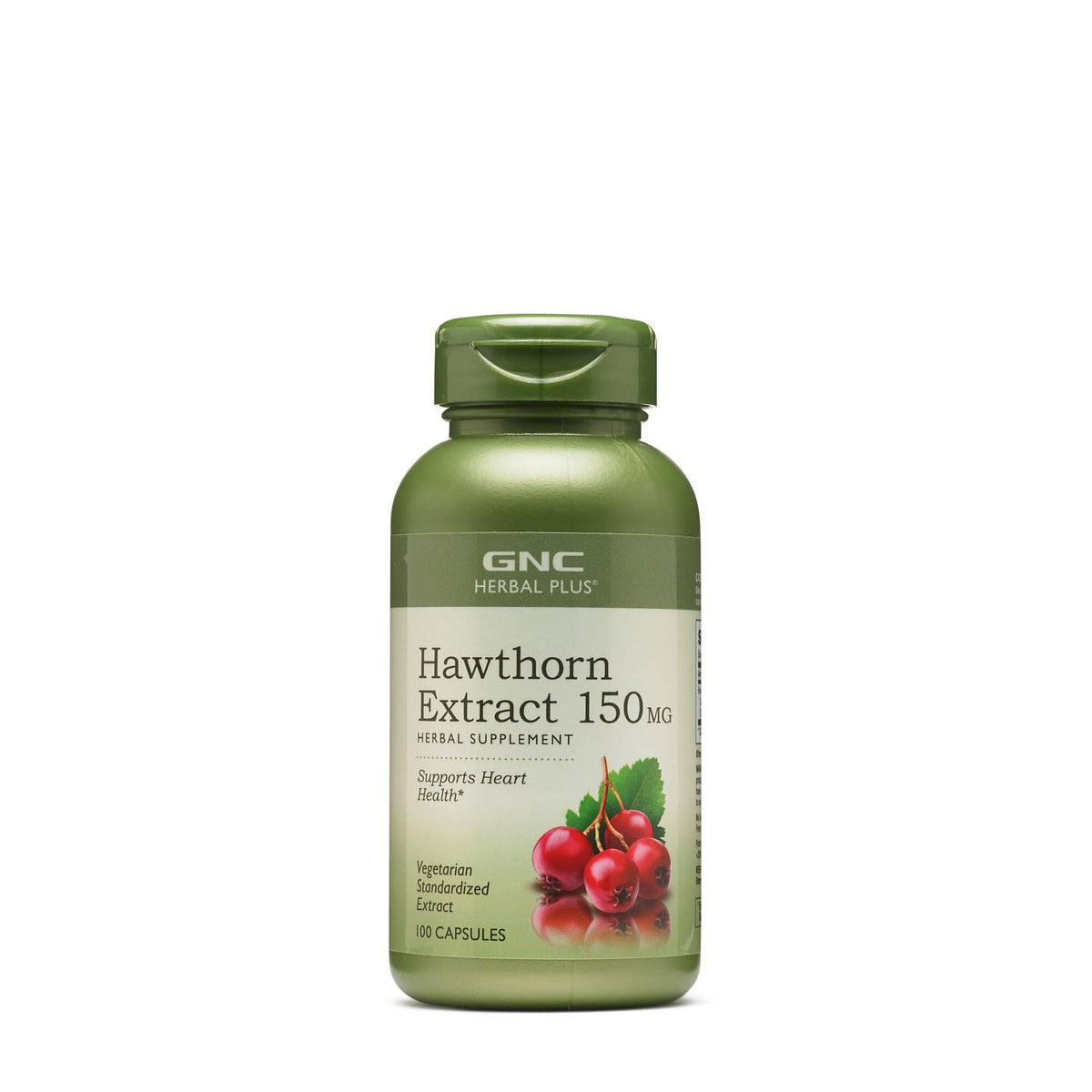 GNC Extrait d’aubépine, bouteille, soutien potentiel au bien-être général