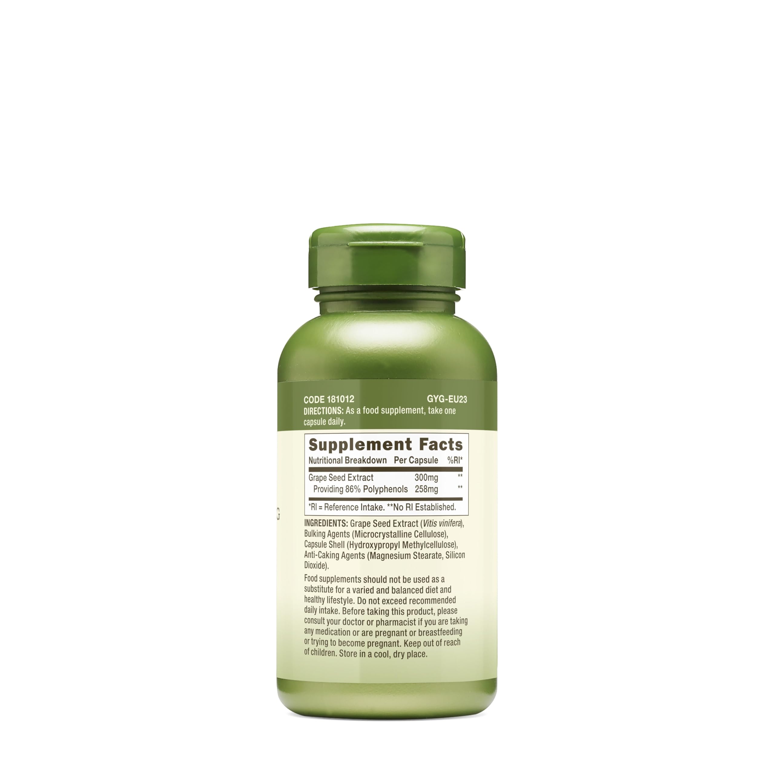 GNC Herbal Plus comprimés d'extrait de raisin, doses simples et faciles à avaler
