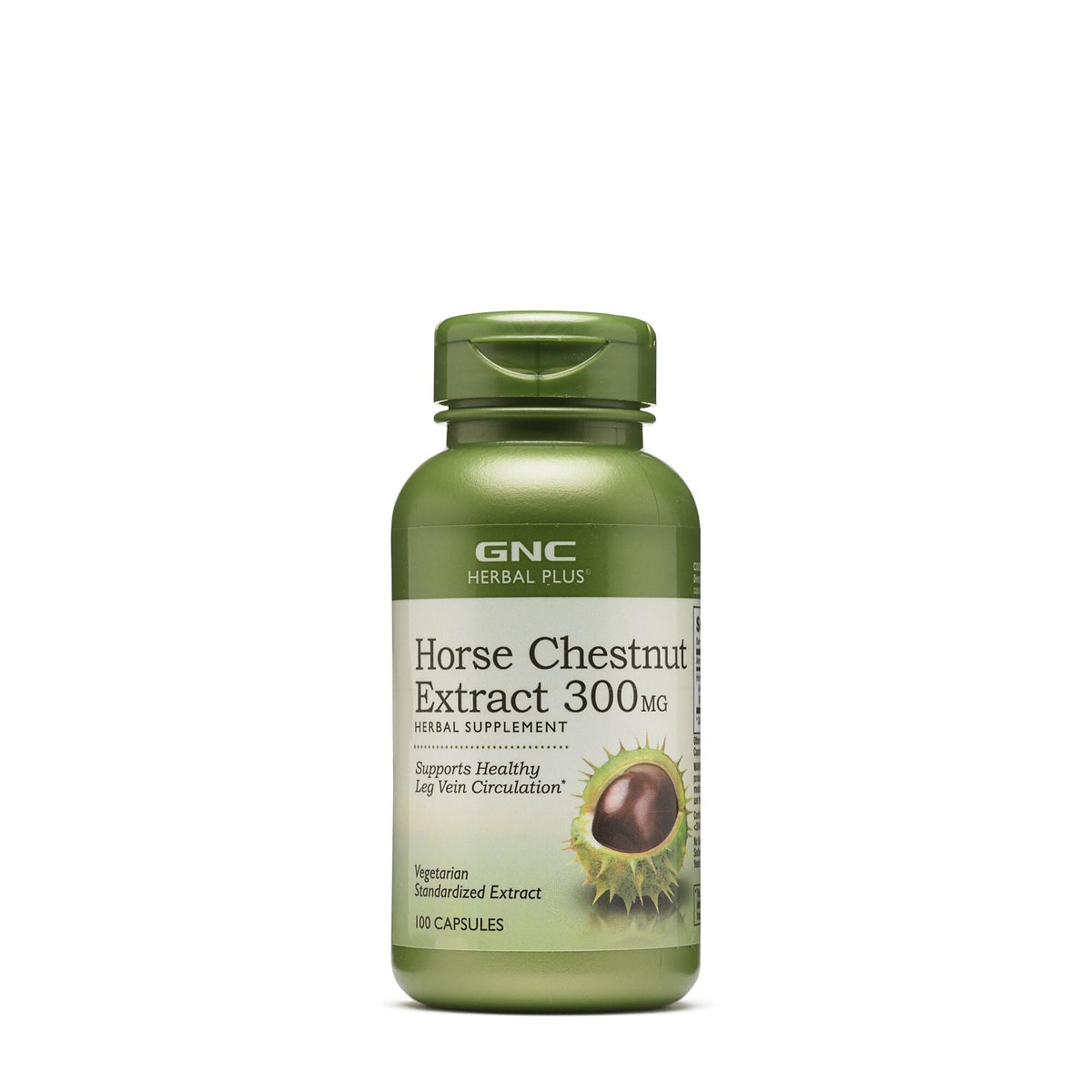 GNC Herbal Plus Extrait Marron d’Inde 300 mg, capsules, soutien potentiel de la circulation des jambes.