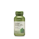 GNC Herbal Plus Ginkgo Biloba – bouteille 120 mg, soutien potentiel de la clarté mentale.