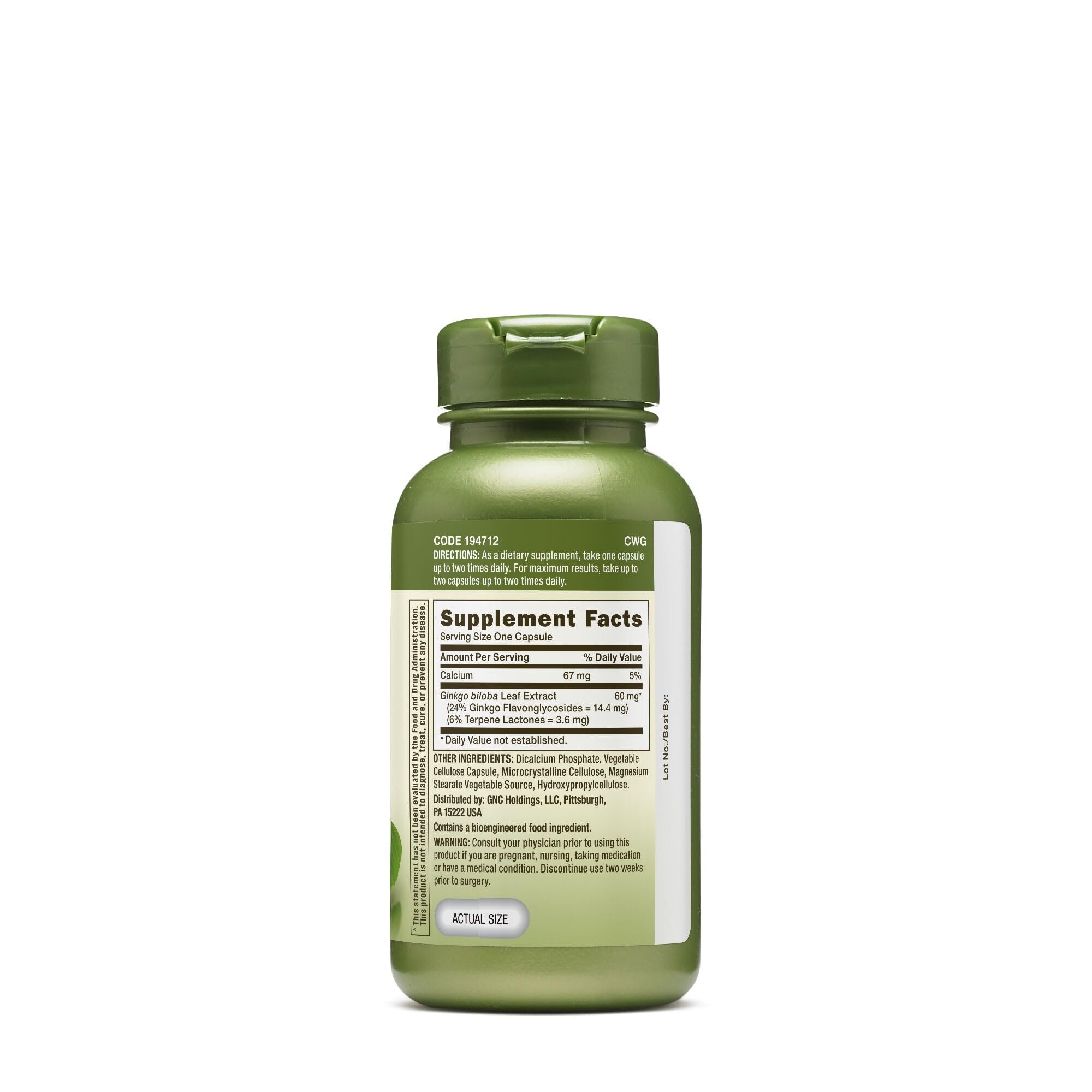 Capsules GNC Herbal Plus, végétariennes et faciles à prendre pour une routine simple.